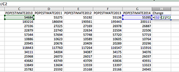 Change screenshot 1 in Excel