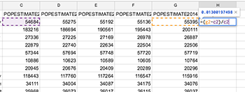 Change screenshot 1 in Google Spreadsheets